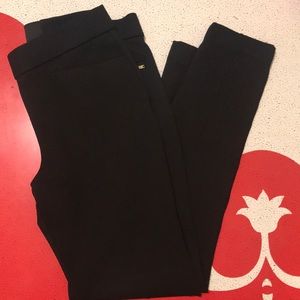 Cropped black suit pants